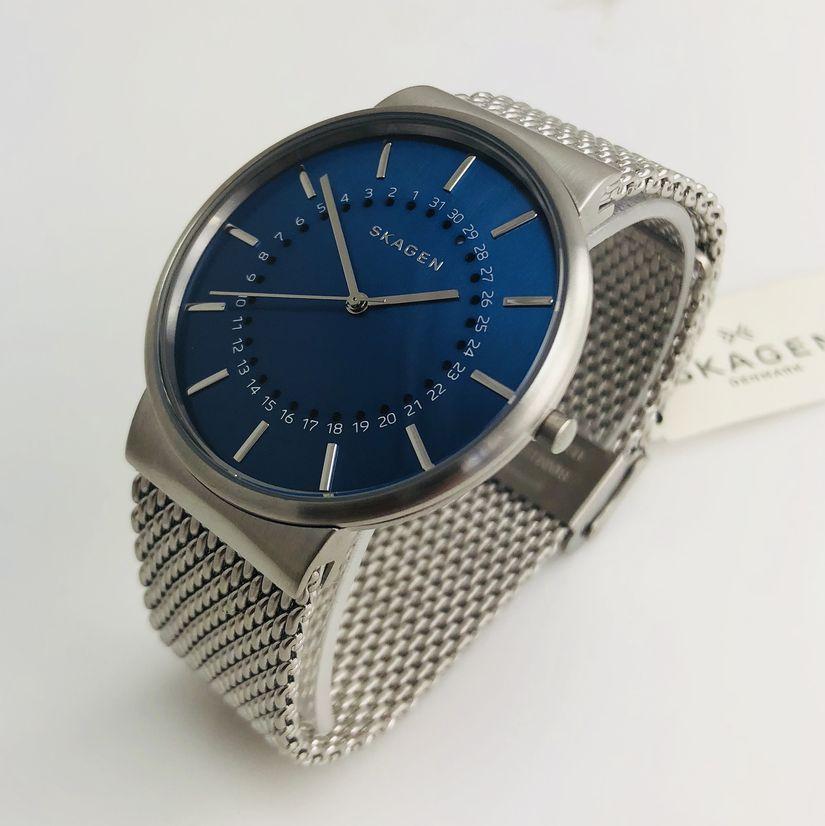 Skagen Ancher Blue Dial Stainless Steel Men's Watch SKW6234