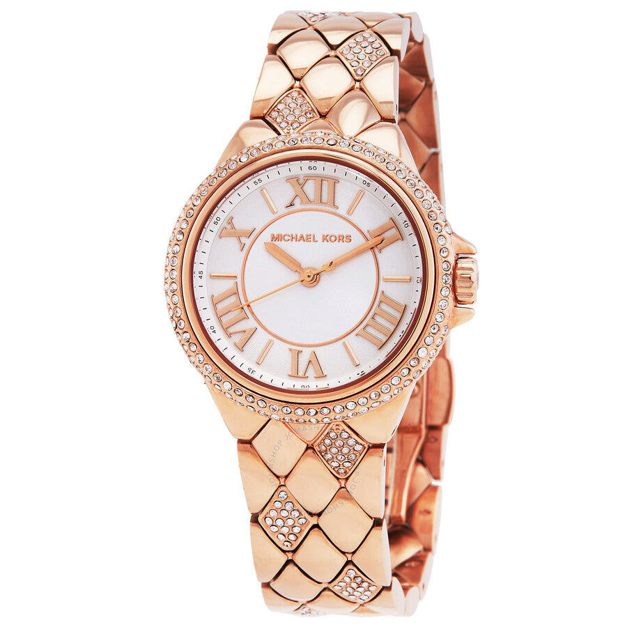 Michael Kors Camille Quartz Crystal White Dial Ladies Watch MK4810 - Dawson Watches