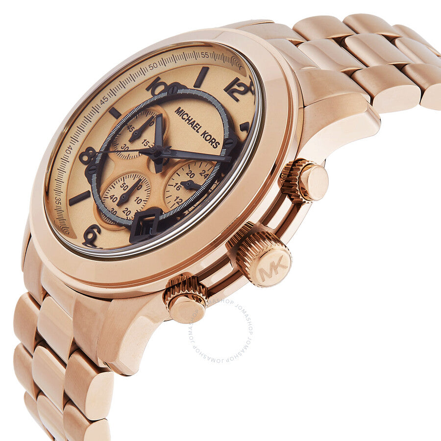 Michael Kors Chronograph Quartz Beige Gold-Tone Dial Men's Watch MK9106 - Dawson Watches #2