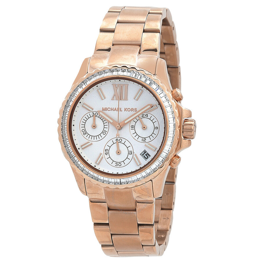 Michael Kors Chronograph Quartz Silver Dial Ladies Watch MK7213 - Dawson Watches