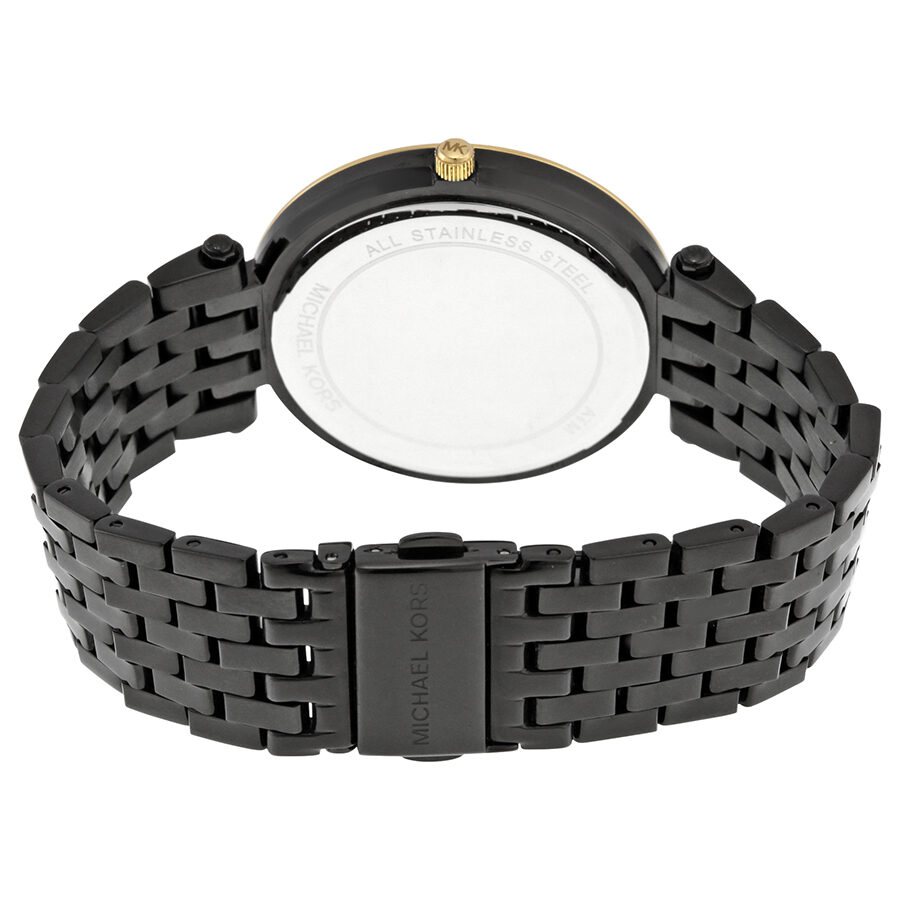 Michael Kors Darci Black Dial Black Ion-plated Women's Watch - MK3322