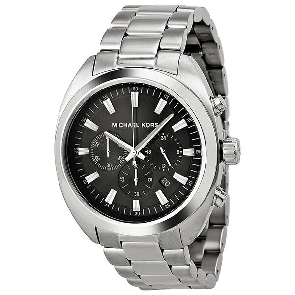 Michael Kors Dean Chronograph Black Dial Stainless Steel Men's Watch MK8270 - BigDaddy Watches