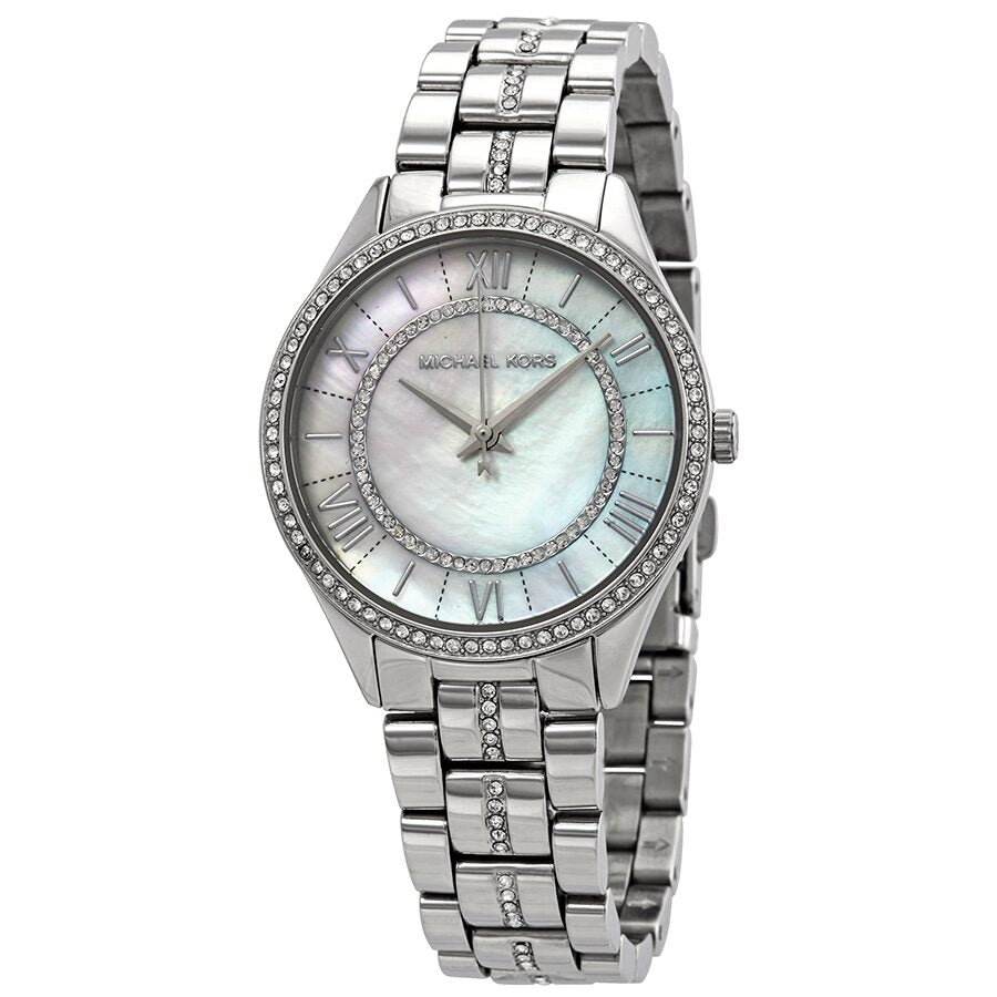 Michael Kors Lauryn Crystal Mother of Pearl Dial Ladies Watch MK3900 - Kiwi Watches