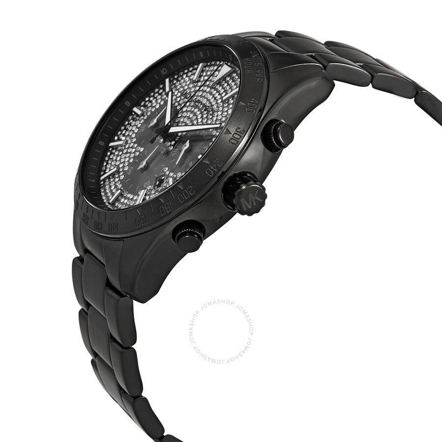Michael Kors Layton Chronograph Quartz Black Stainless Steel Men's Watch MK8899 - Dawson Watches #2