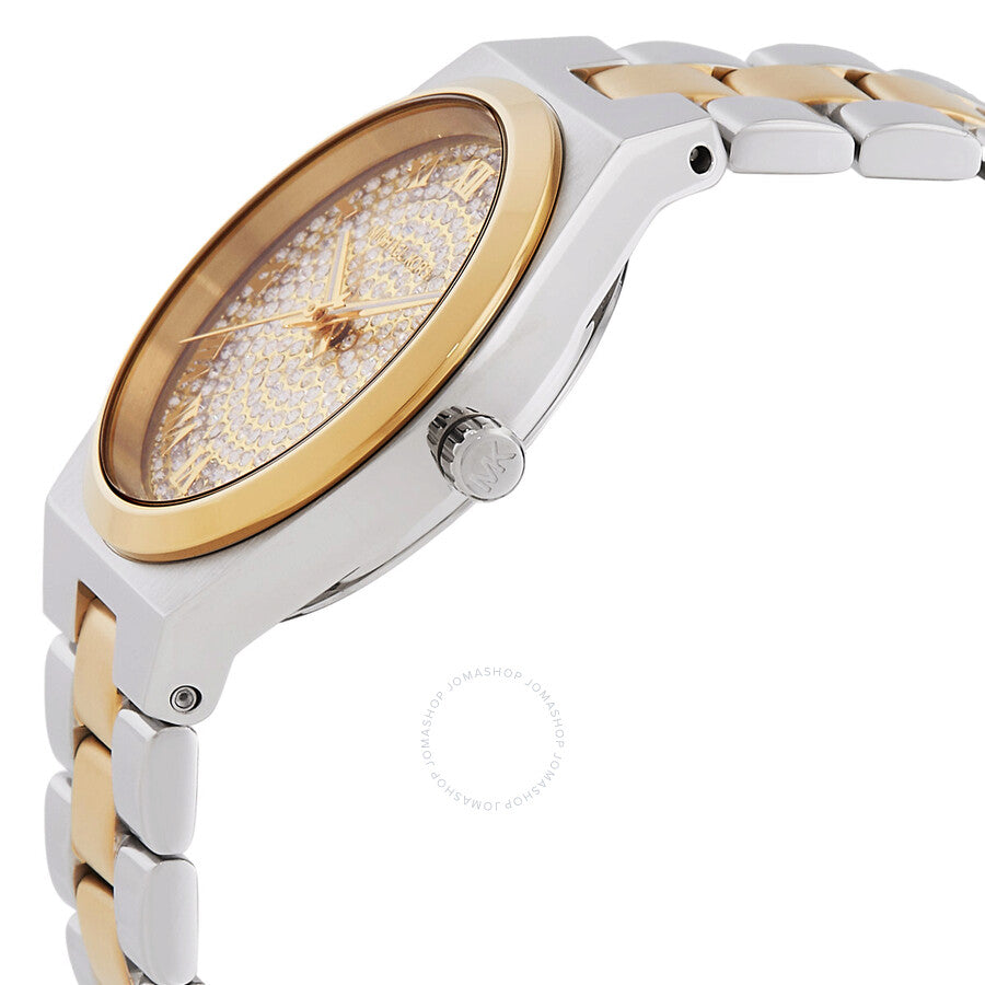 Michael Kors Lennox Chronograph Quartz Pave Two-Tone Watch Set MK7503SET - Dawson Watches #4