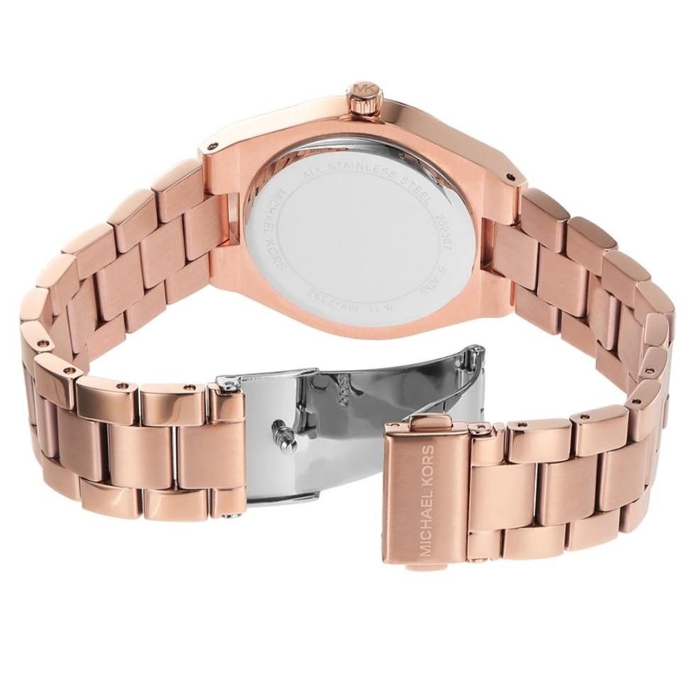 Michael Kors Lennox Three-Hand Rose Gold-Tone Women's Watch - MK7392