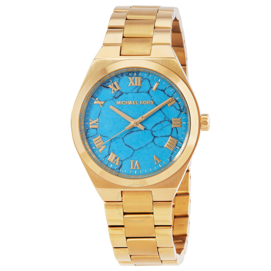 Michael Kors Lennox Quartz Blue Dial Ladies Watch MK7460 - Dawson Watches