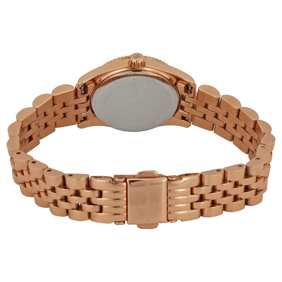 Michael Kors Lexington White Dial Rose Gold Women's Watch - MK3230
