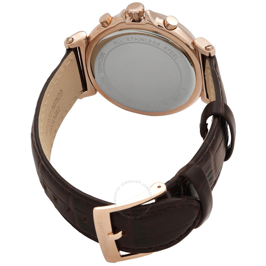Michael Kors Maren Chronograph Quartz Brown Dial Ladies Watch MK7497 - Dawson Watches #3