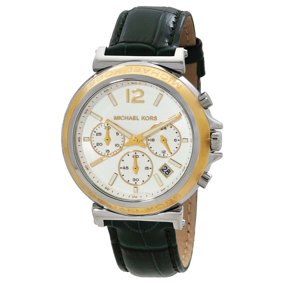 Michael Kors Maren Chronograph Quartz White Dial Ladies Watch MK7498 - Dawson Watches