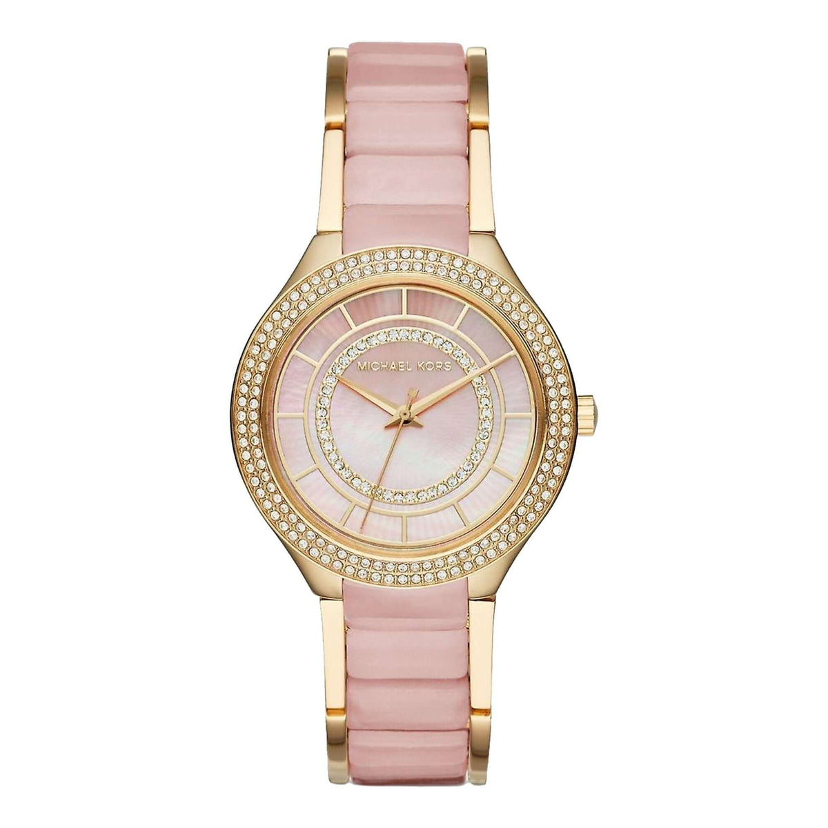 Michael Kors Kerry Pink Acetate and Gold Watch - MK3508