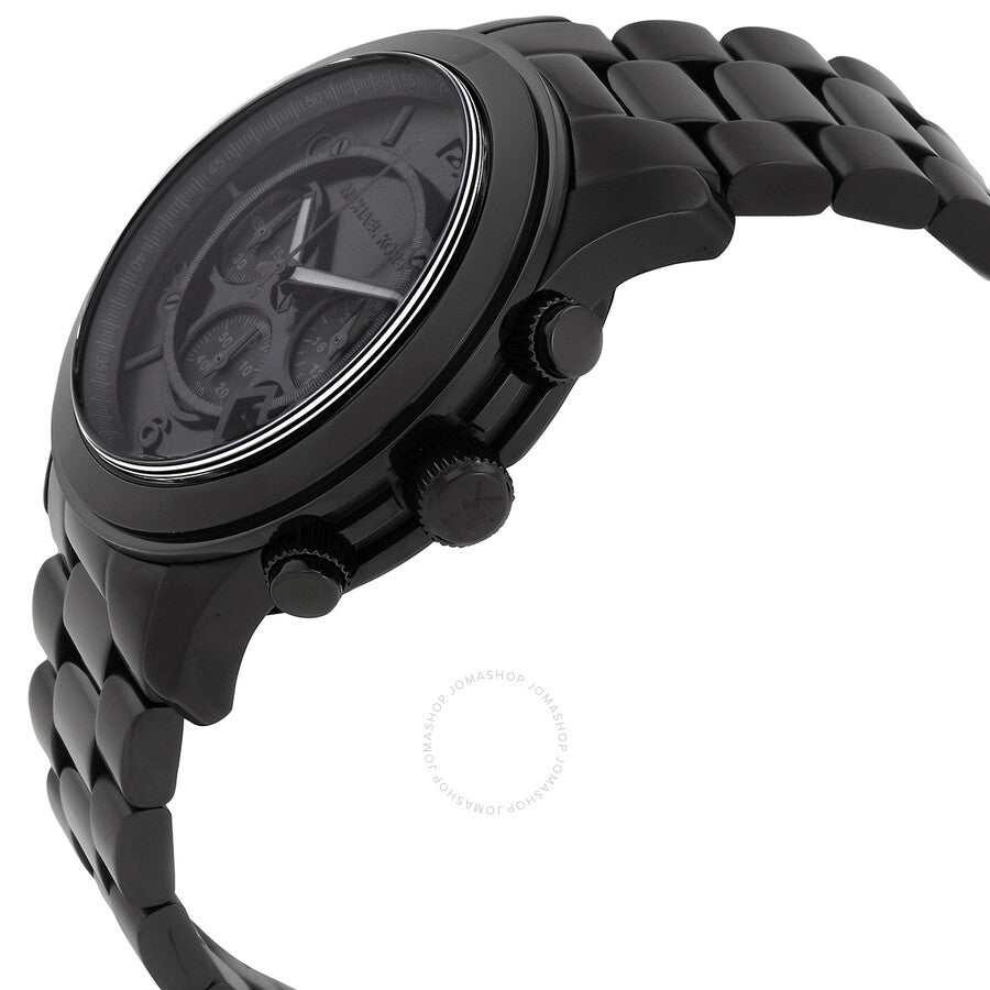 Michael Kors Oversized Runway Chronograph Quartz Black Dial Men's Watch MK9073 - Dawson Watches #2