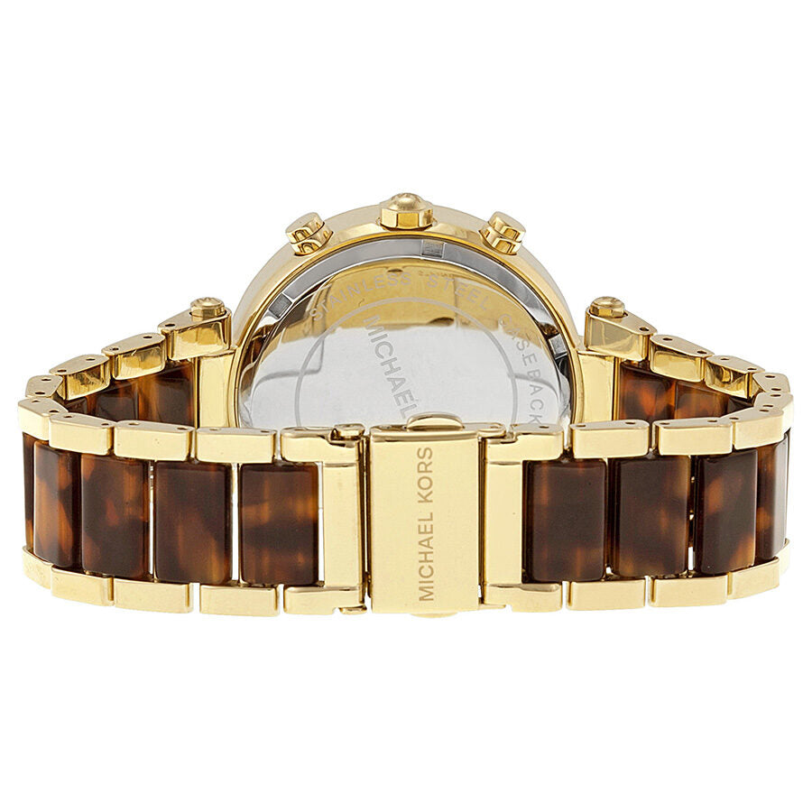 Michael Kors Parker Chronograph Gold Dial Ladies Watch MK5688