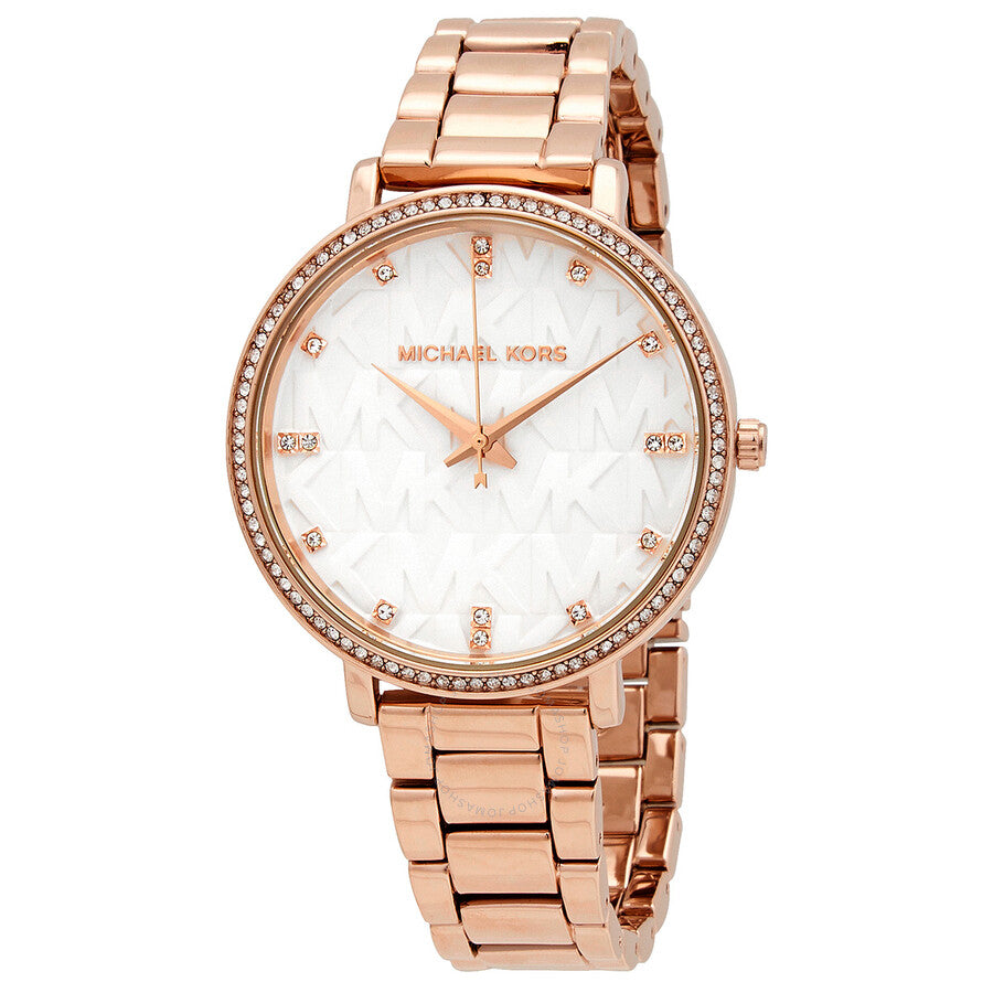 Michael Kors Pyper Quartz Crystal White Dial Ladies Watch MK4594 - Dawson Watches