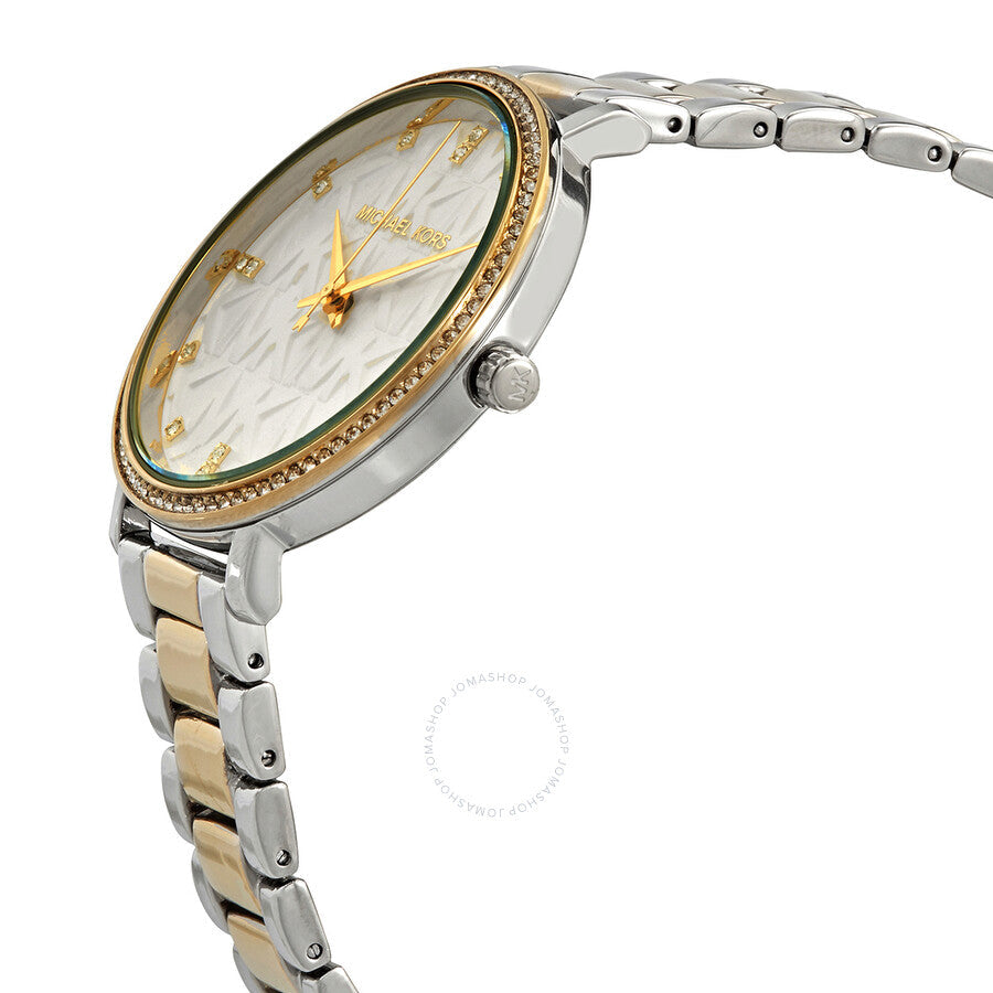 Michael Kors Pyper Quartz Crystal White Dial Ladies Watch MK4595 - Dawson Watches #2