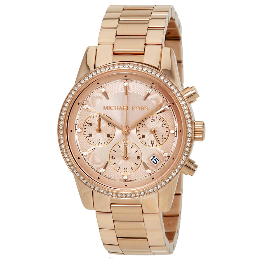 Michael Kors Ritz Rose Dial Ladies Watch MK6357 - BigDaddy Watches