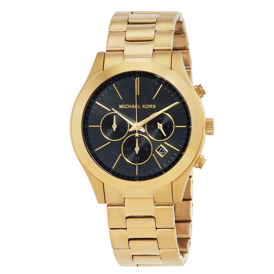 Michael Kors Runway Chronograph Quartz Black Dial Men's Watch MK1076SET - Dawson Watches