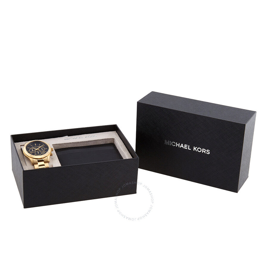 Michael Kors Runway Chronograph Quartz Black Dial Men's Watch MK1076SET - Dawson Watches #4