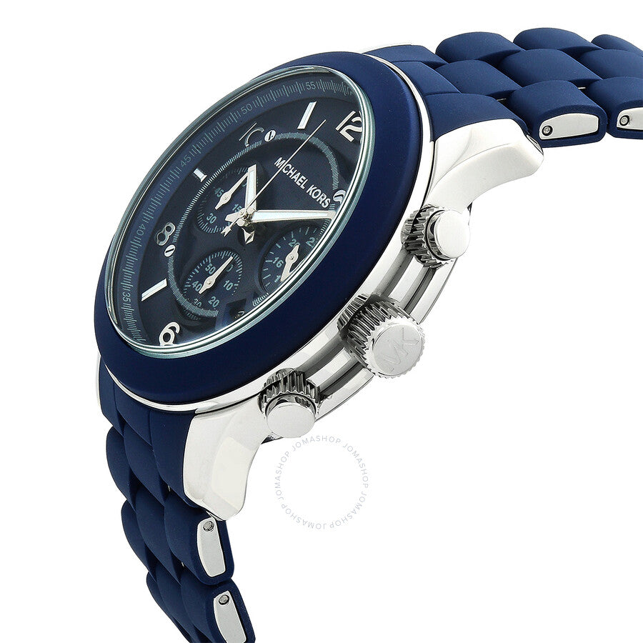 Michael Kors Runway Chronograph Quartz Blue Dial Unisex Watch MK9077 - Dawson Watches #2