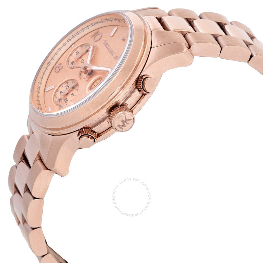 Michael Kors Runway Chronograph Quartz Rose Gold Dial Watch MK7324 - Dawson Watches #2