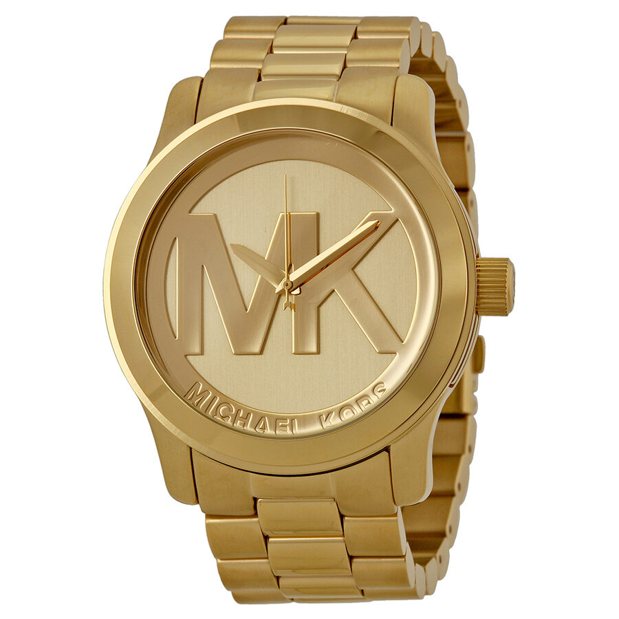 Michael Kors Runway Quartz Gold-tone Bracelet Champagne Dial Ladies Watch MK5473 - BigDaddy Watches