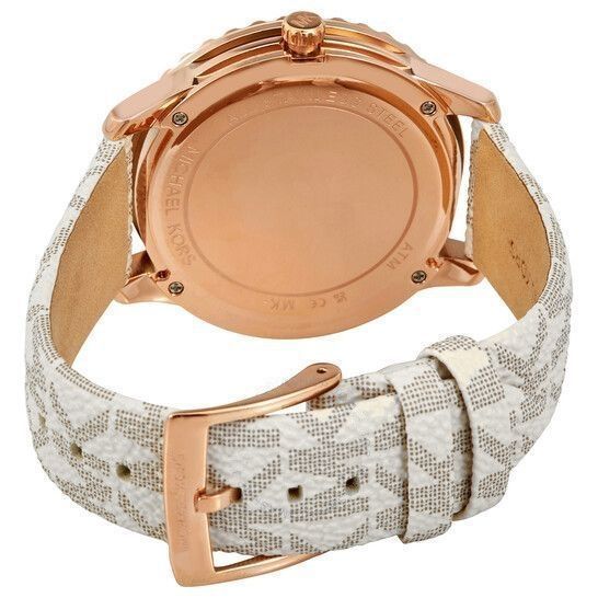 Michael Kors Oversized Runway Dive Pavé Rose Gold-Tone and Logo Women's Watch - MK6980