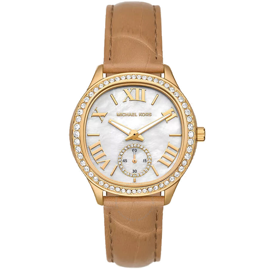 Michael Kors Sage Pavé Mother of Pearl Dial Ladies Watch MK4819 - Dawson Watches