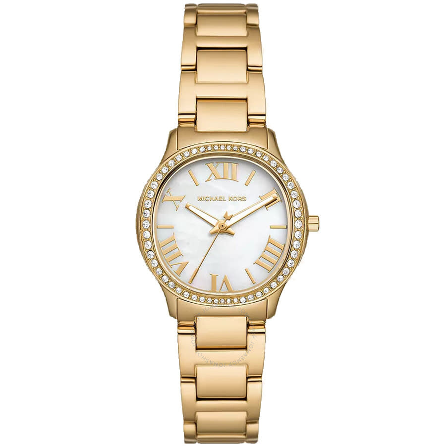 Michael Kors Sage Pavé Mother of Pearl Dial Ladies Watch MK4822 - Dawson Watches