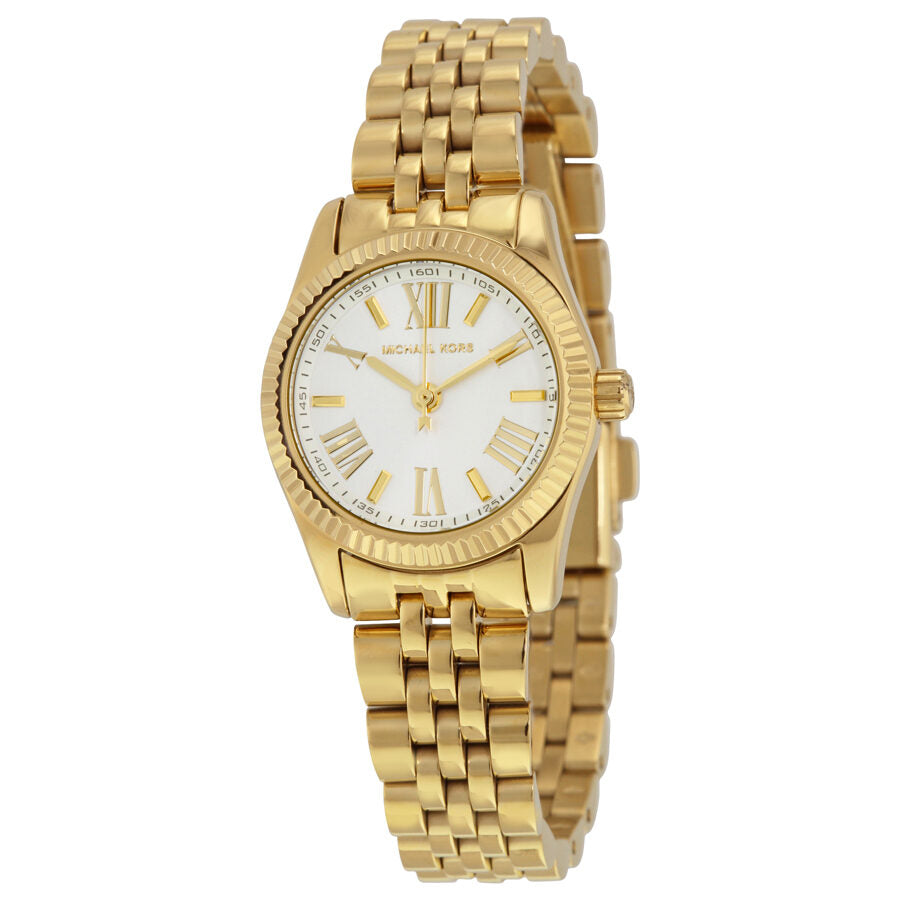 Michael Kors Silver Dial Gold-tone Stainless Steel Ladies Watch MK3229 - BigDaddy Watches