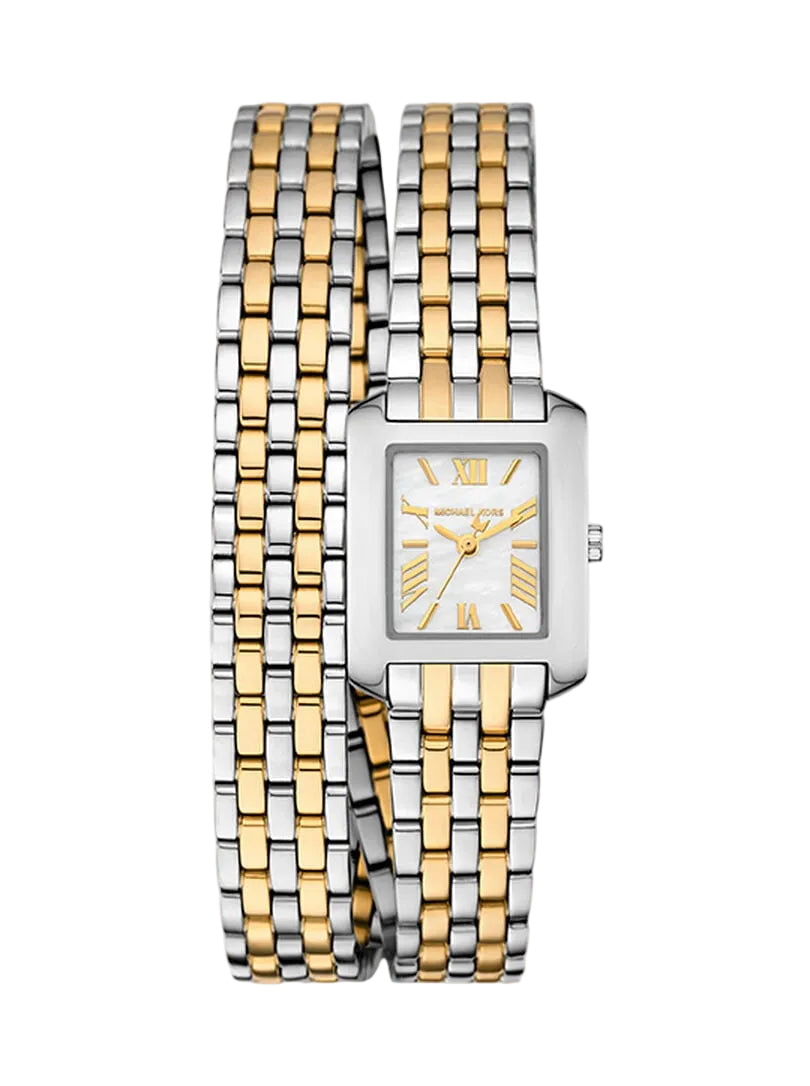 Michael Kors Petite Emery Two-Tone Double Wrap Ladies Watch - MK4869