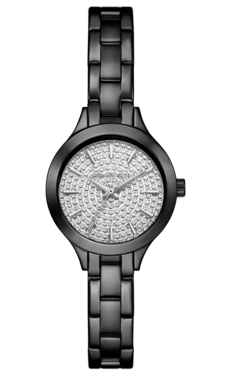 Michael Kors Slim Runway Black Metal Women's Watch - MKO1119