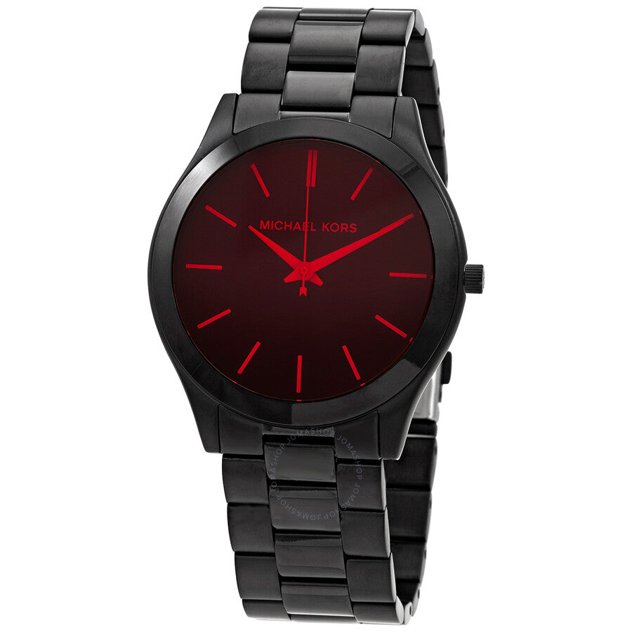 Michael Kors Slim Runway Quartz Black Dial Men's Watch MK8734 - Dawson Watches