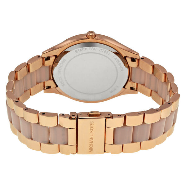 Michael Kors Slim Runway Rose Dial Gold Women's Watch MK4294