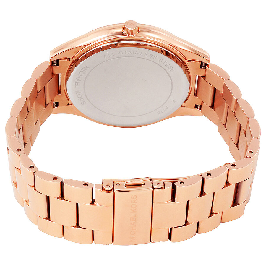 Michael Kors Slim Runway Rose Gold Tone Dial Ladies Watch MK3591 - BigDaddy Watches #3