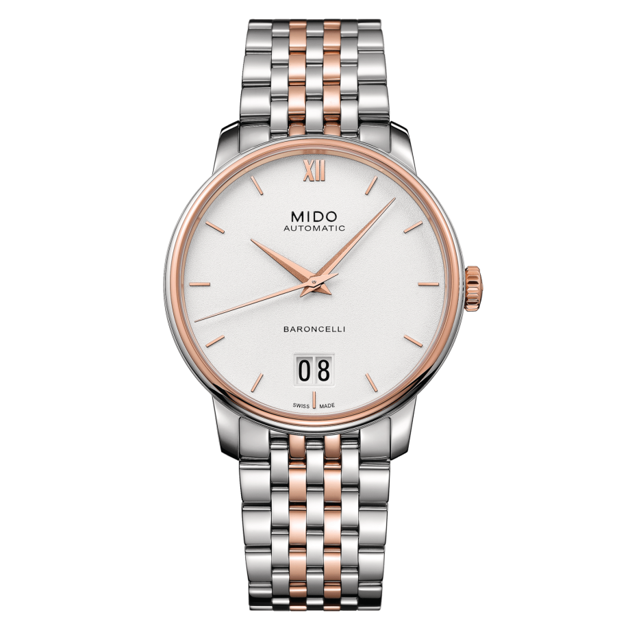 Mido Baroncelli Automatic White Dial Men's Watch M0274262201800