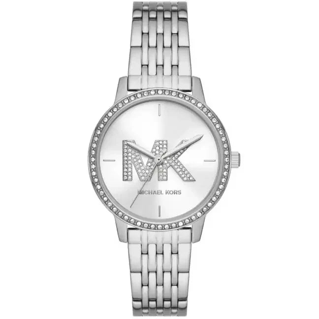 Michael Kors St. Moritz Silver-Tone Women's Watch - MK1055