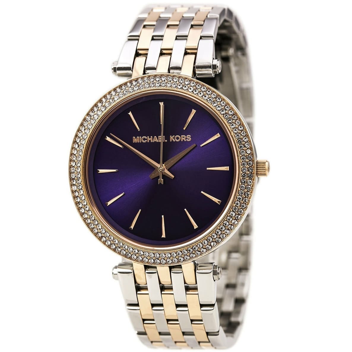 Michael Kors Two Tone Darci Purple Dial Women's Watch  MK3353 - Dawson Watches