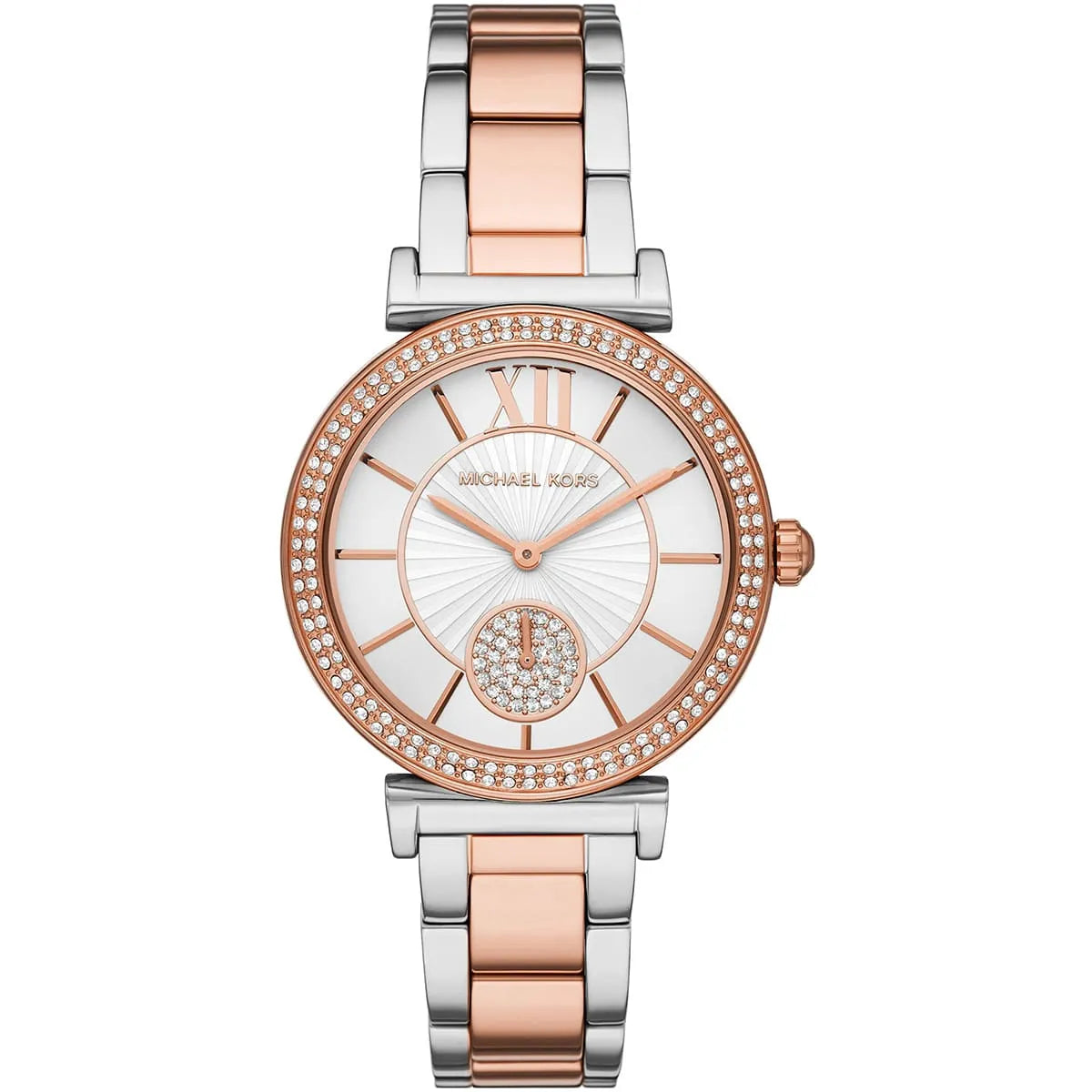 Michael Kors Abbey Quartz Crystal White Dial Ladies Watch MK4616