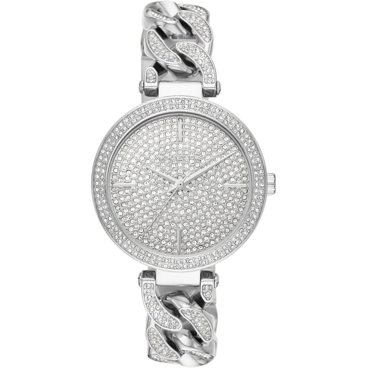 Michael Kors Catelyn Silver Glitz Chain Women's Watch - MK4675