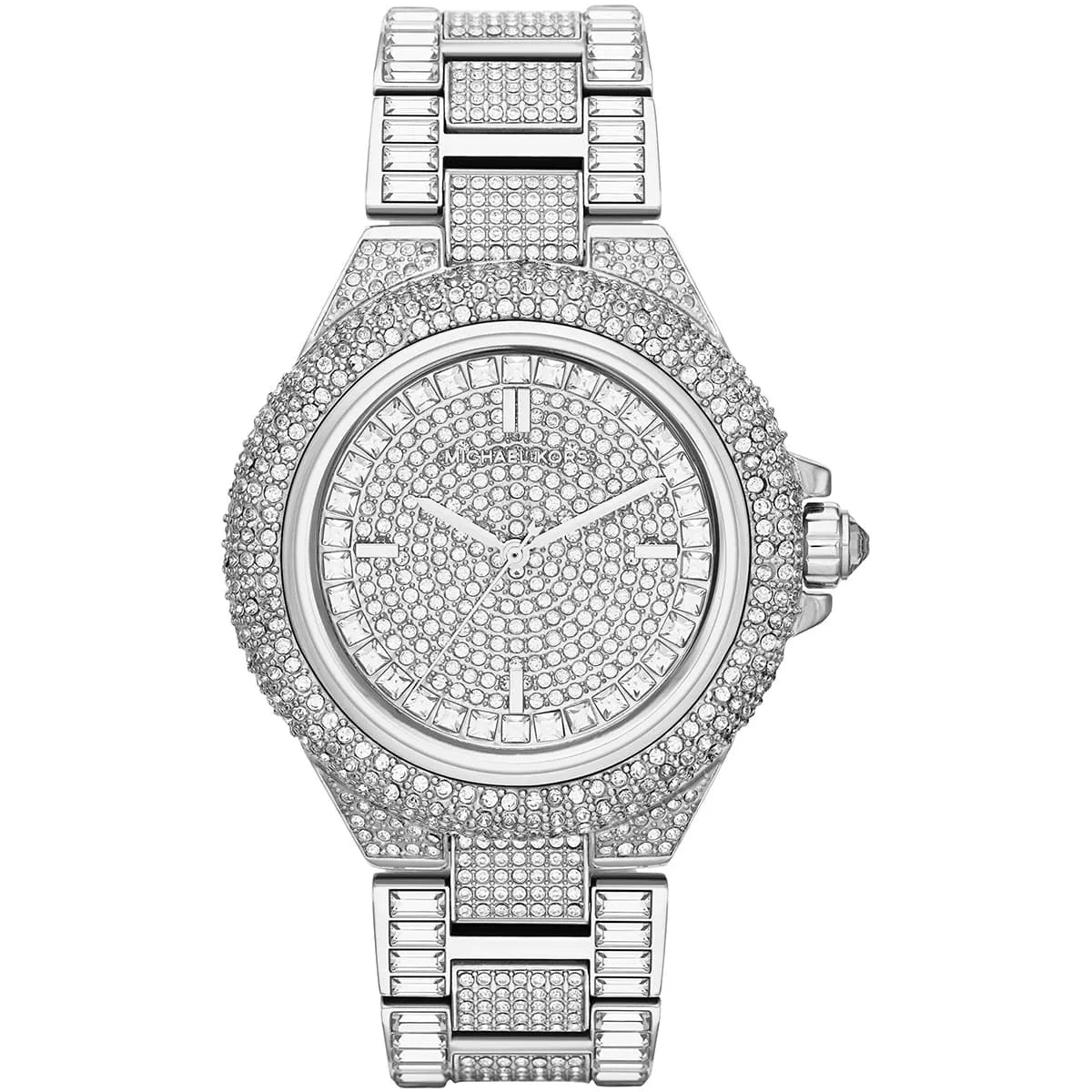 Michael Kors Camille Crystal Pave Dial Crystal Encrusted Silver-Tone Women's Watch - MK5869