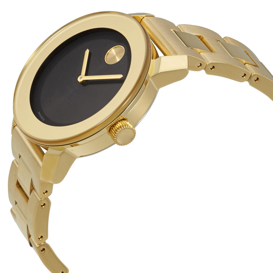 Movado Bold Black Dial Gold-tone Unisex Watch #3600397 - Dawson Watches #2