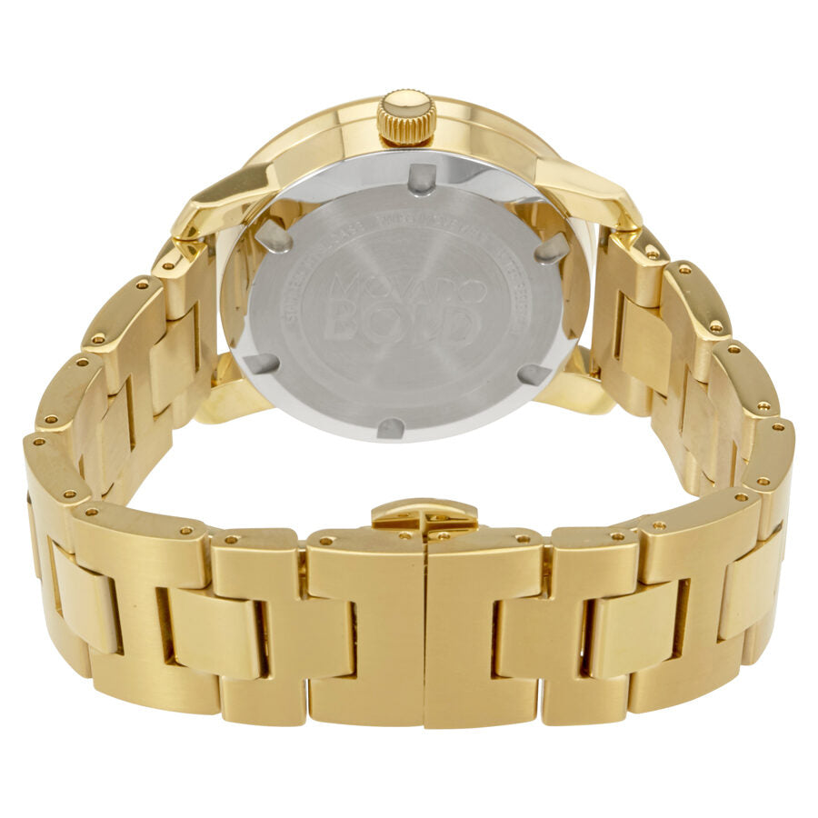 Movado Bold Black Dial Gold-tone Unisex Watch #3600397 - Dawson Watches #3