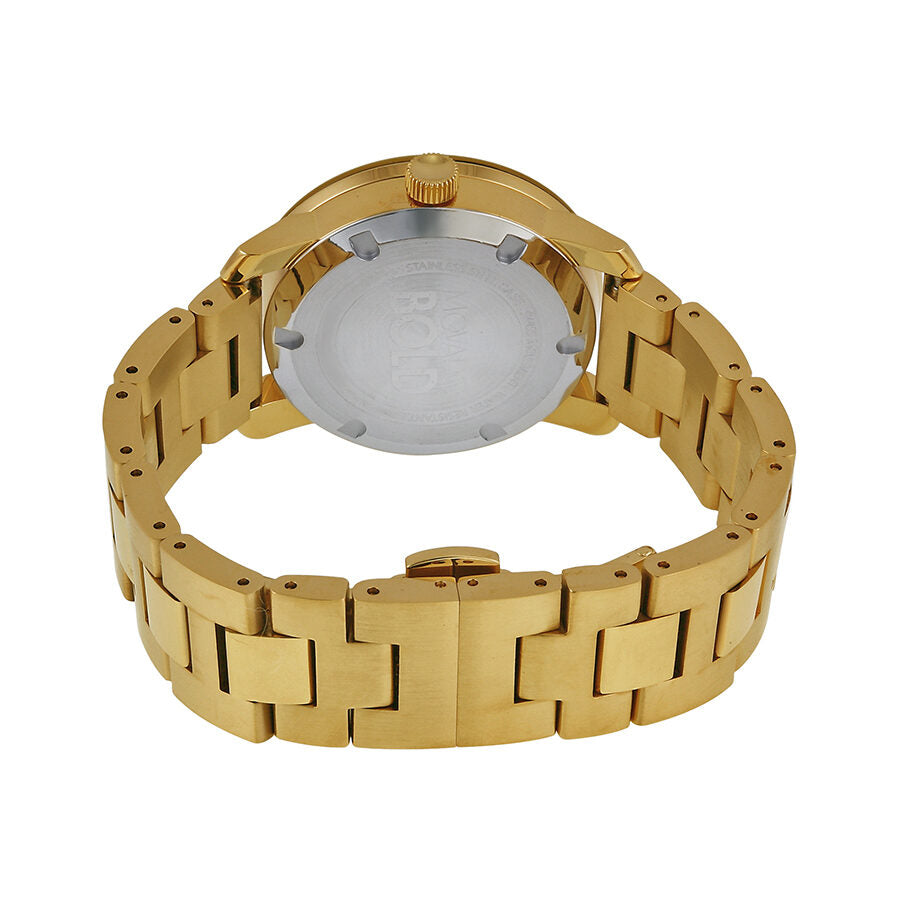 Movado Bold Champagne Dial Yellow Gold Ion-pated Ladies Watch #3600085 - Dawson Watches #3