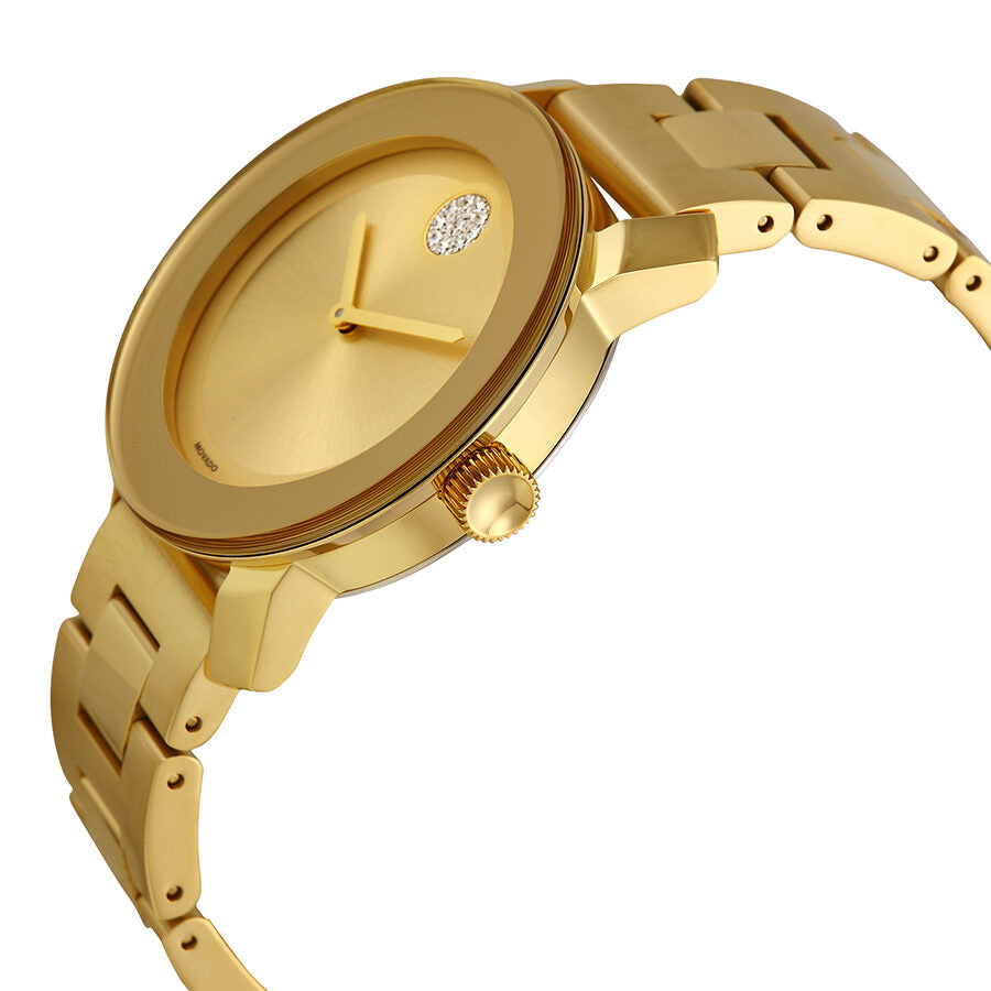 Movado Bold Gold Dial Yellow Gold Ion-plated Ladies Watch #3600104 - Dawson Watches #2