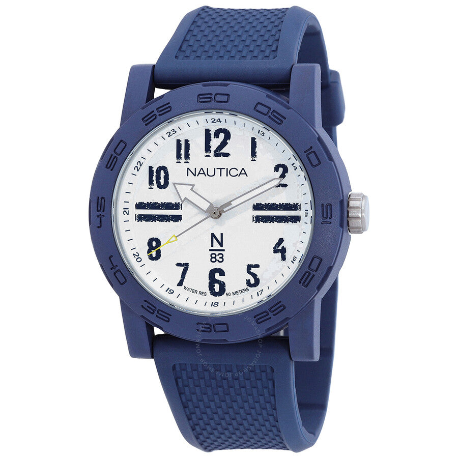 Nautica Ayia Triada Quartz White Dial Men's Watch NAPATS301 - Dawson Watches