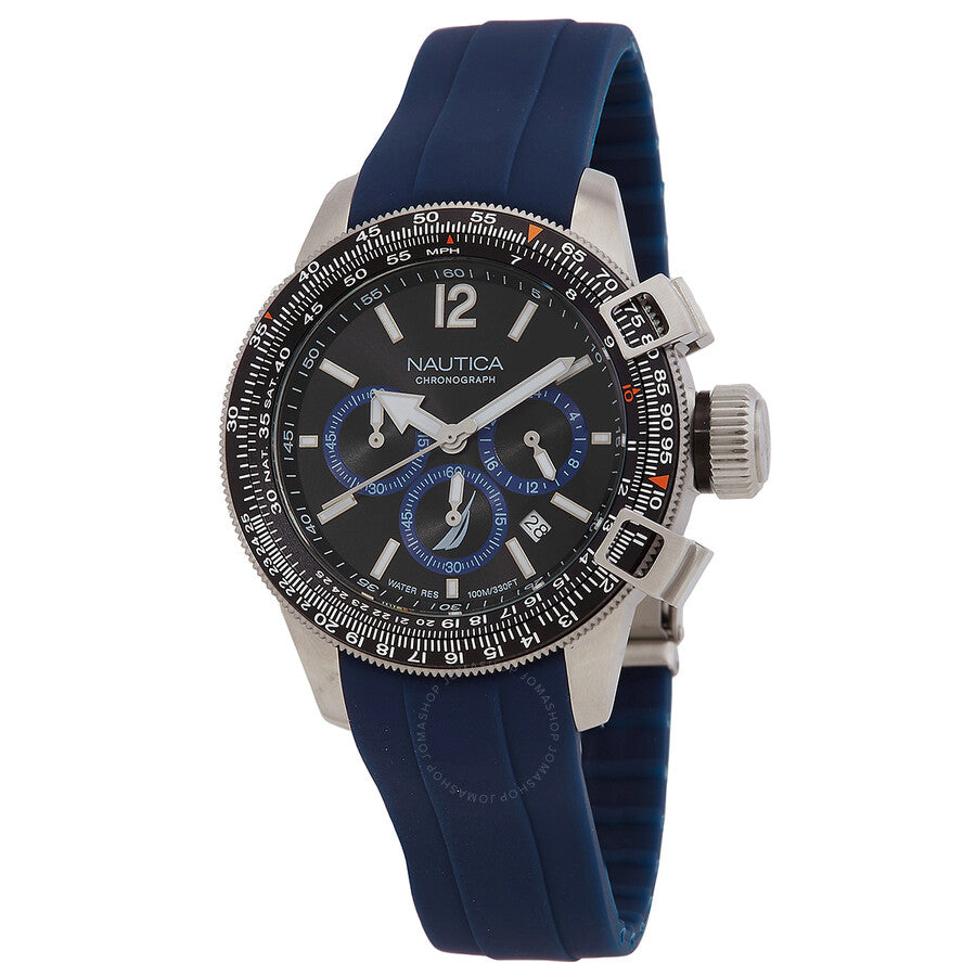 Nautica BFC Chronograph Quartz Black Dial Men's Watch NAPBFF101 - Dawson Watches