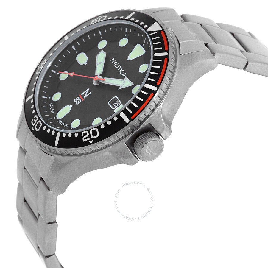 Nautica Cocoa Beach Solar-Powered Black Dial Men's Watch NAPCBS307 - Dawson Watches #2