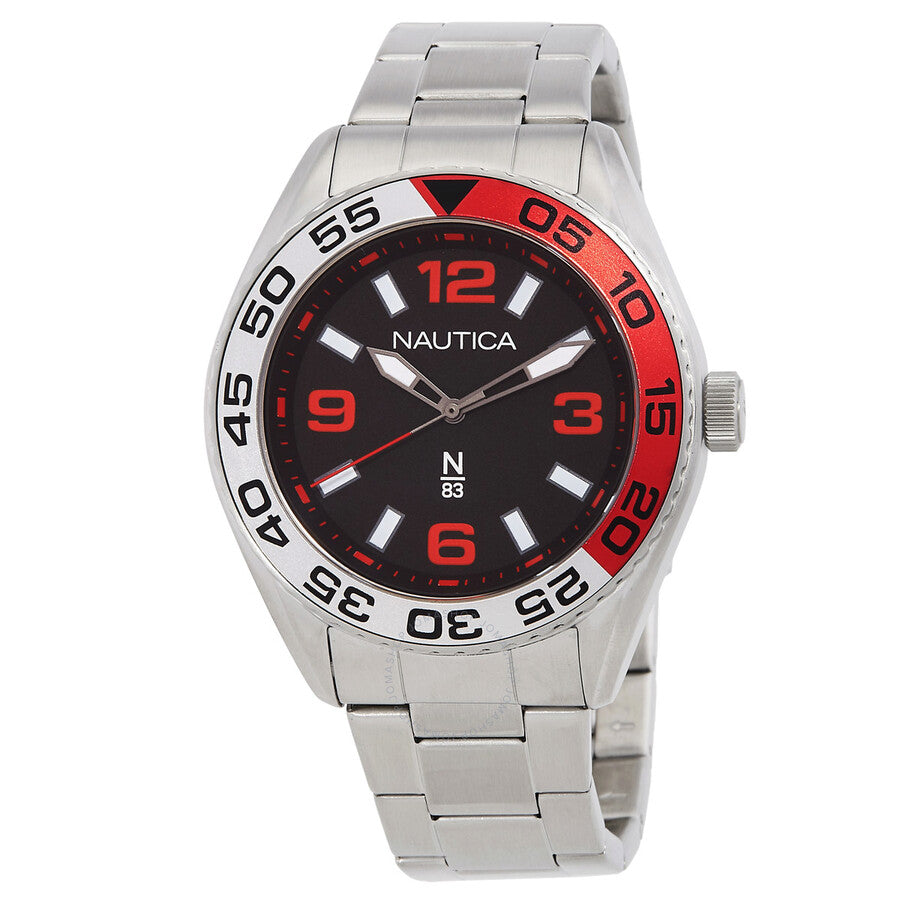 Nautica Finn World Black Dial Men's Watch NAPFWS306 - Dawson Watches