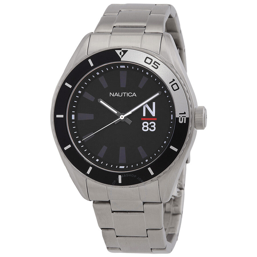 Nautica Finn World Quartz Black Dial Men's Watch NAPFWF309 - Dawson Watches