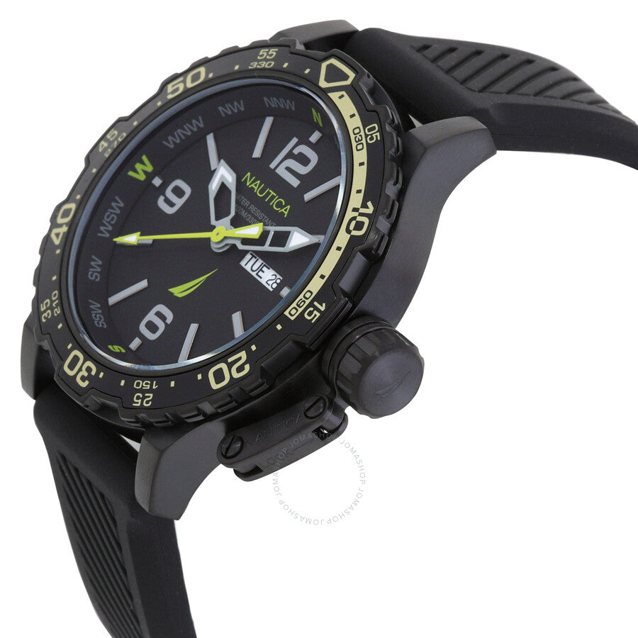 Nautica Glenrock Lagoon Quartz Black Dial Men's Watch NAPGLF114 - Dawson Watches #2